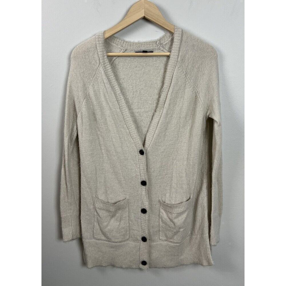 American Eagle Outfitters Nylon Cream Cardigan Soft Size XS Women’s